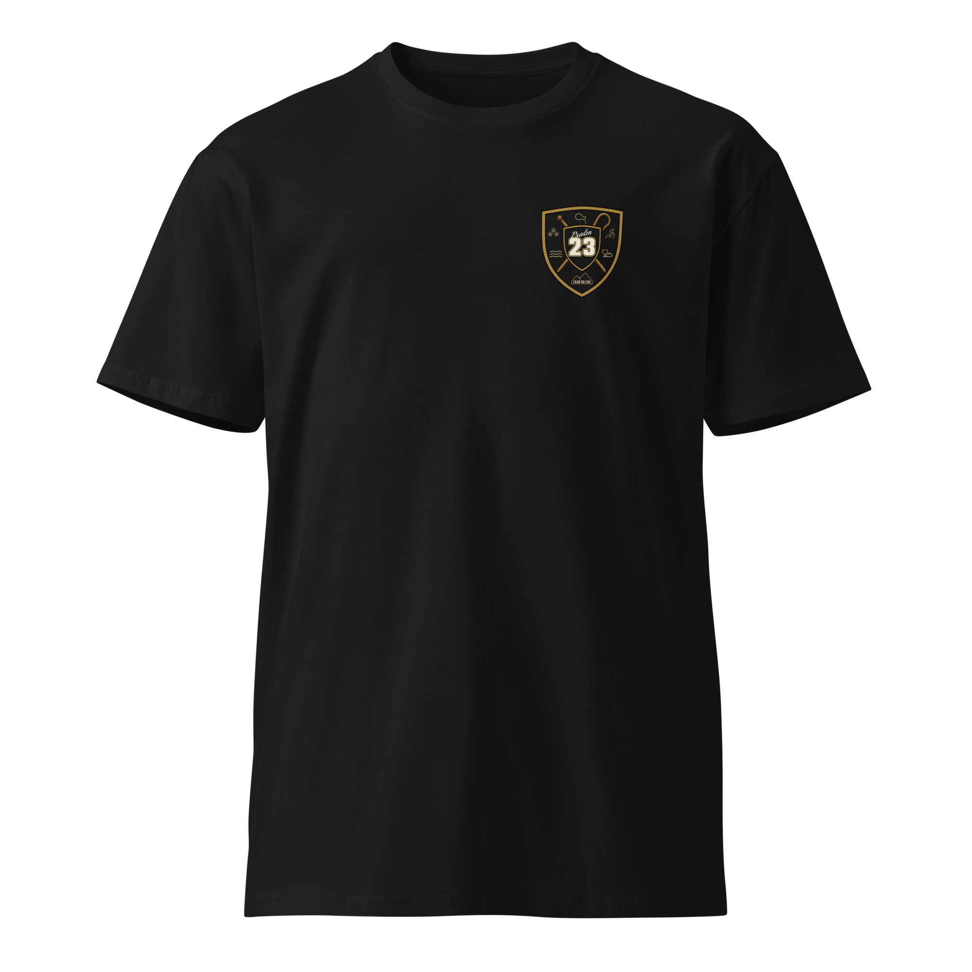 Psalm 23 Tee (Dark Edition)  | Minimal Christian T-Shirt | Logos Threads