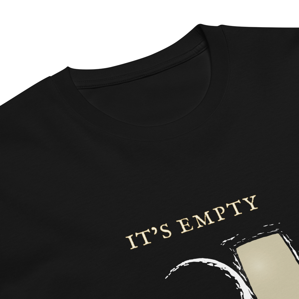 It’s Empty Tee (AU Dark Edition) | Minimal Christian T-Shirt | Logos Threads