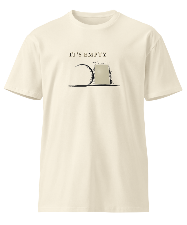 It’s Empty Tee (AU Light Edition) | Minimal Christian T-Shirt | Logos Threads