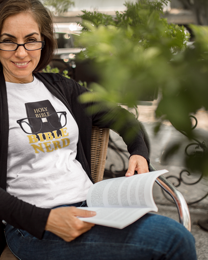Bible Nerd Tee — Book Edition